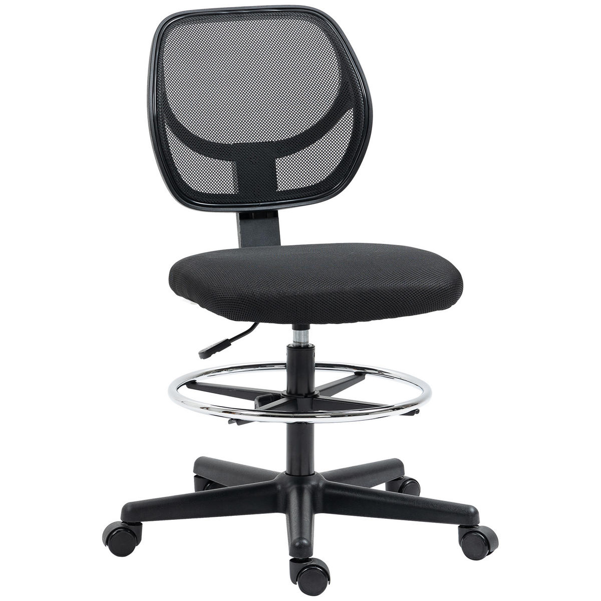 DREHSTUHL DE-05126 Inkl. Fußstütze & höhenverstellbar Schwarz - Schwarz, Metall (61/113/59cm) - ComfortXL