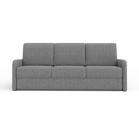 3-SITZER SOFA BIANCO 215 cm breit in Stoff Dunkelgrau - Dunkelgrau, Holzwerkstoff/Textil (215/90/92cm) - Deine Möbel 24