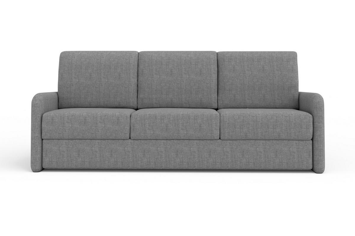 3-SITZER SOFA BIANCO 215 cm breit in Stoff Dunkelgrau - Dunkelgrau, Holzwerkstoff/Textil (215/90/92cm) - Deine Möbel 24
