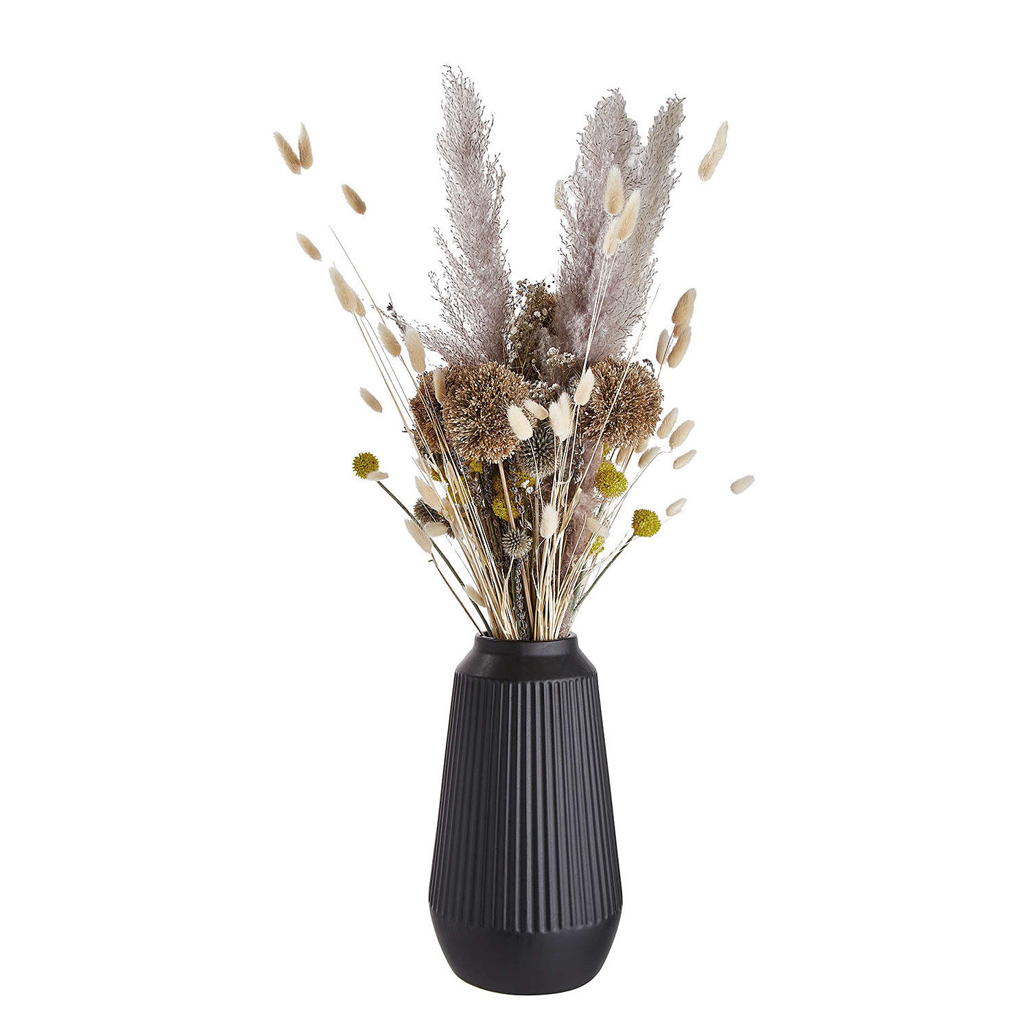 VASE Finja - Schwarz, Keramik (32cm) - BUTLERS
