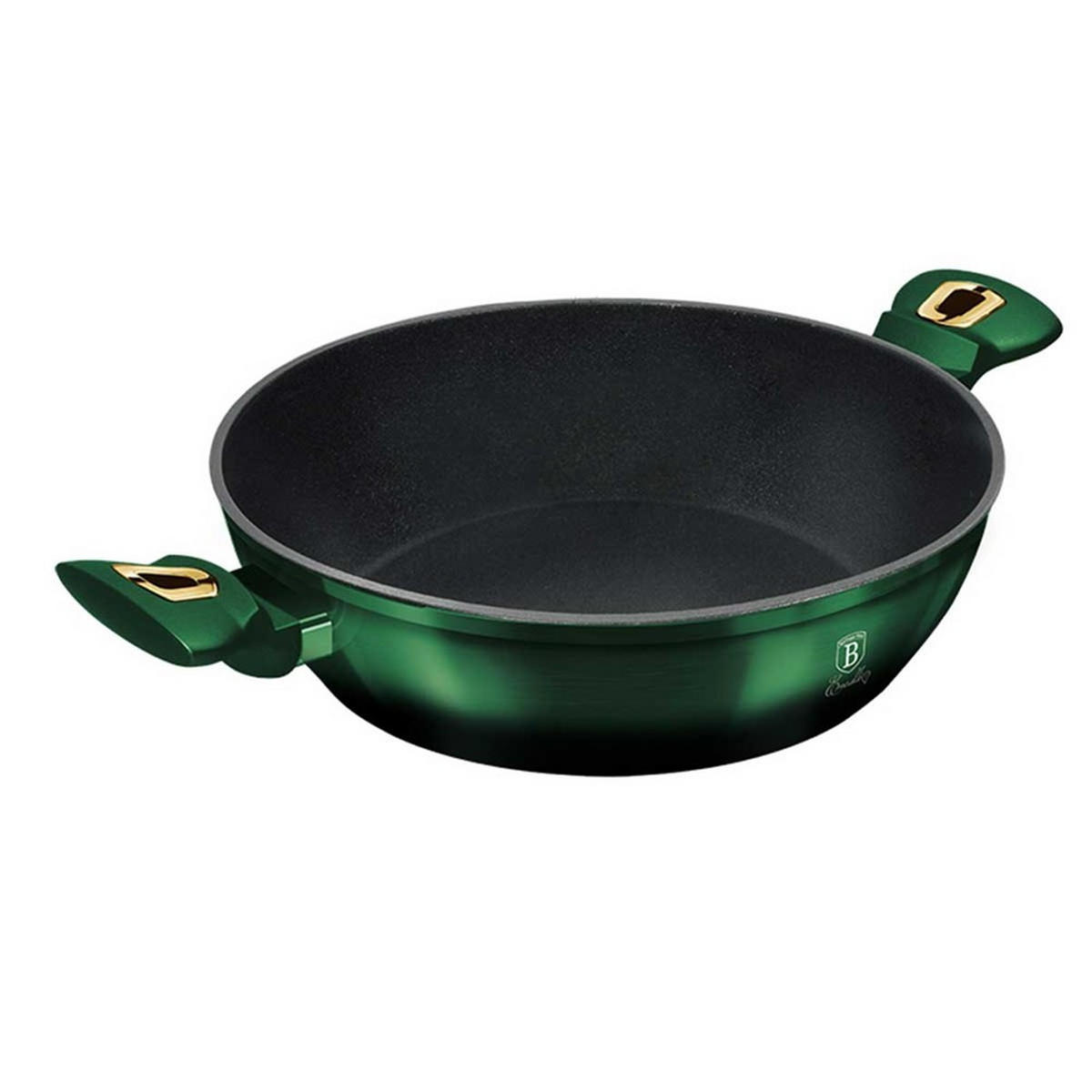 TOPF Grün 28/28/7.5 cm BH6060 - Grün, Metall (28cm) - Berlinger Haus
