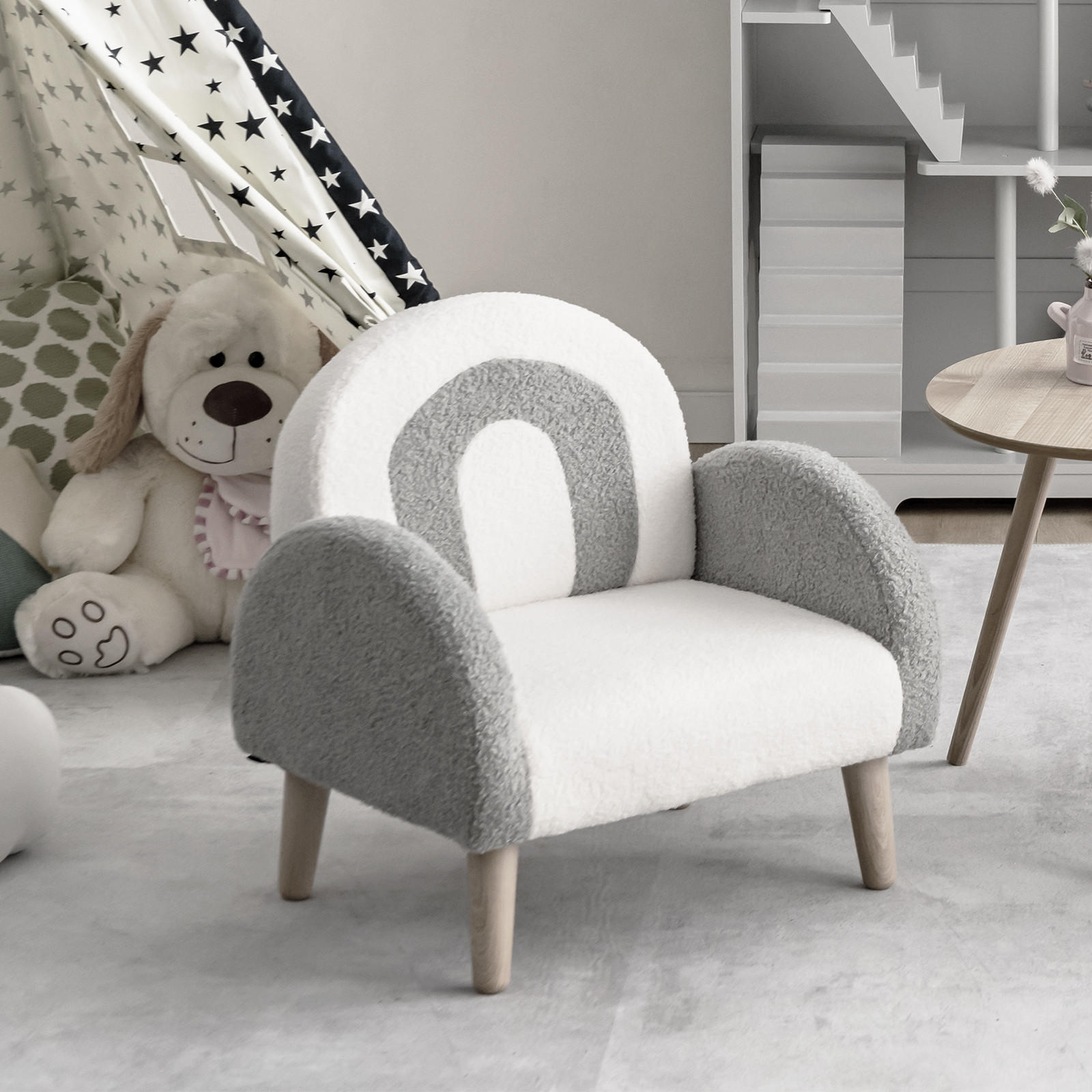 Thumbnail - Costway Kindersofa, Grün, Holz, 42x51x51 cm, Kinder- & Jugendzimmer, Jugendmöbel, Jugendsofas