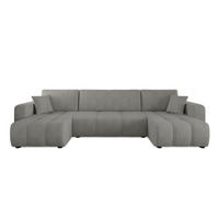 WOHNLANDSCHAFT Aice U-Form 317 cm – mit Schlaffunktion, Bettkasten, Kissen & bequemer Wellenfederung - Grau, Kunststoff (317/85/146cm) - Wohnideebilder