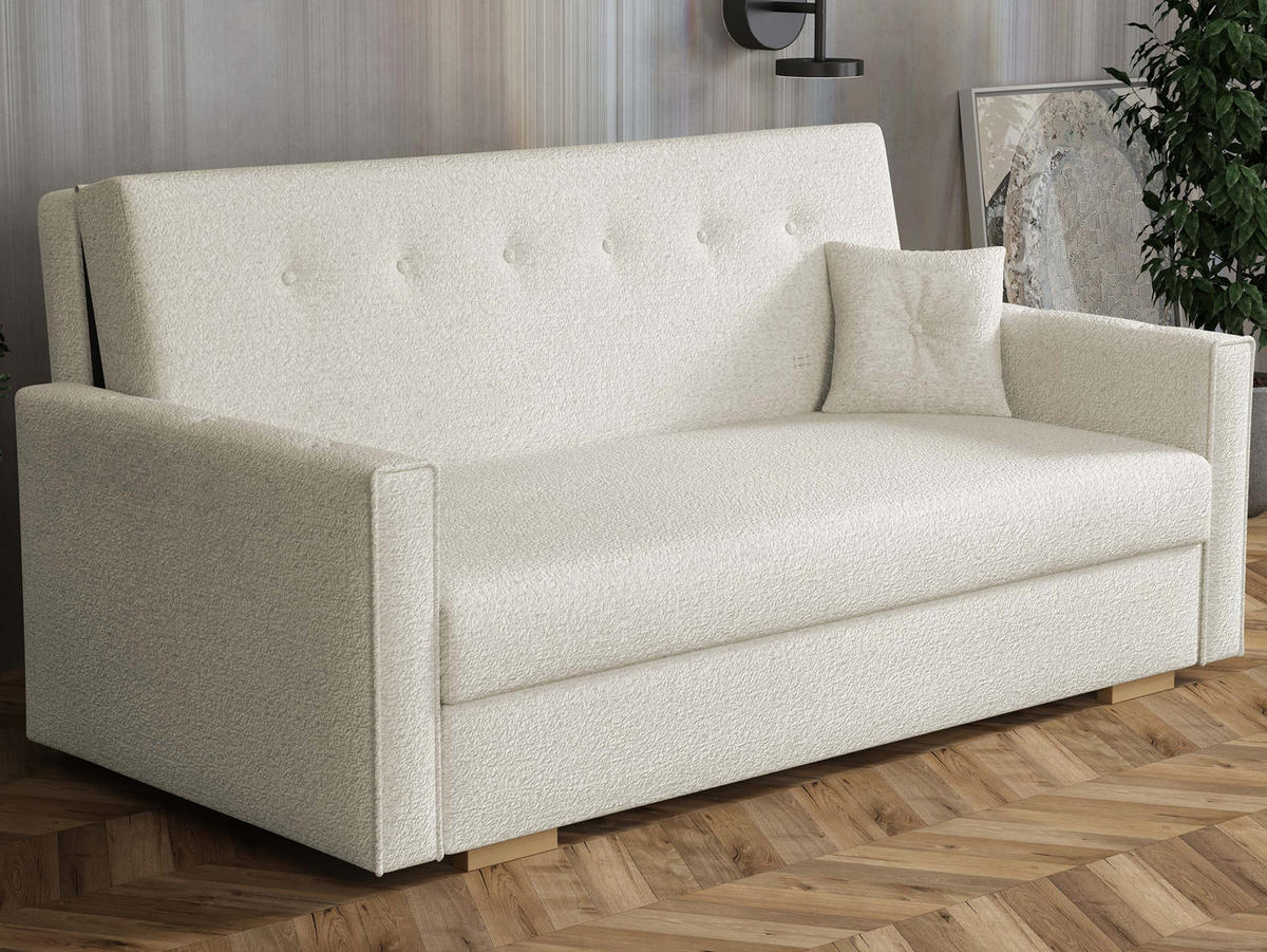 SCHLAFSOFA Viva Sonic IV - Beige/Schwarz, Holz/Textil (173/85/100cm) - MIRJAN24