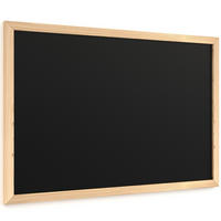 SCHWARZE Kreidetafel 60x40 cm, ECO-Holzrahmen - Schwarz, Holz (60/40/2cm) - ALLboards