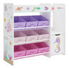 KINDERREGAL Søndreland - Pink/Lila, Holzwerkstoff (90/80/29.5cm) - [en.casa]
