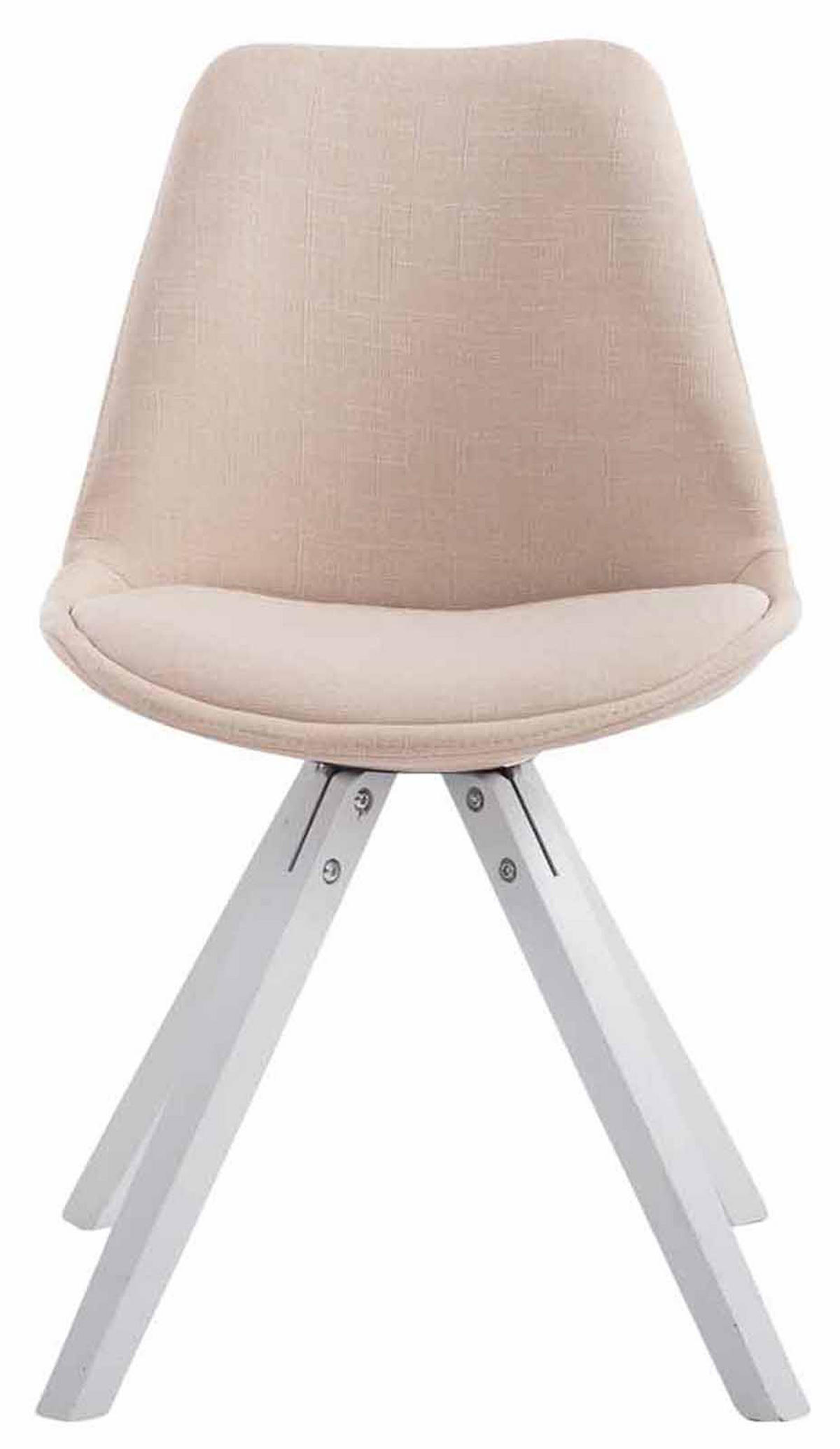 STUHL 4er Set Stoff creme - Creme, Textil (48/84/56cm) - CLP