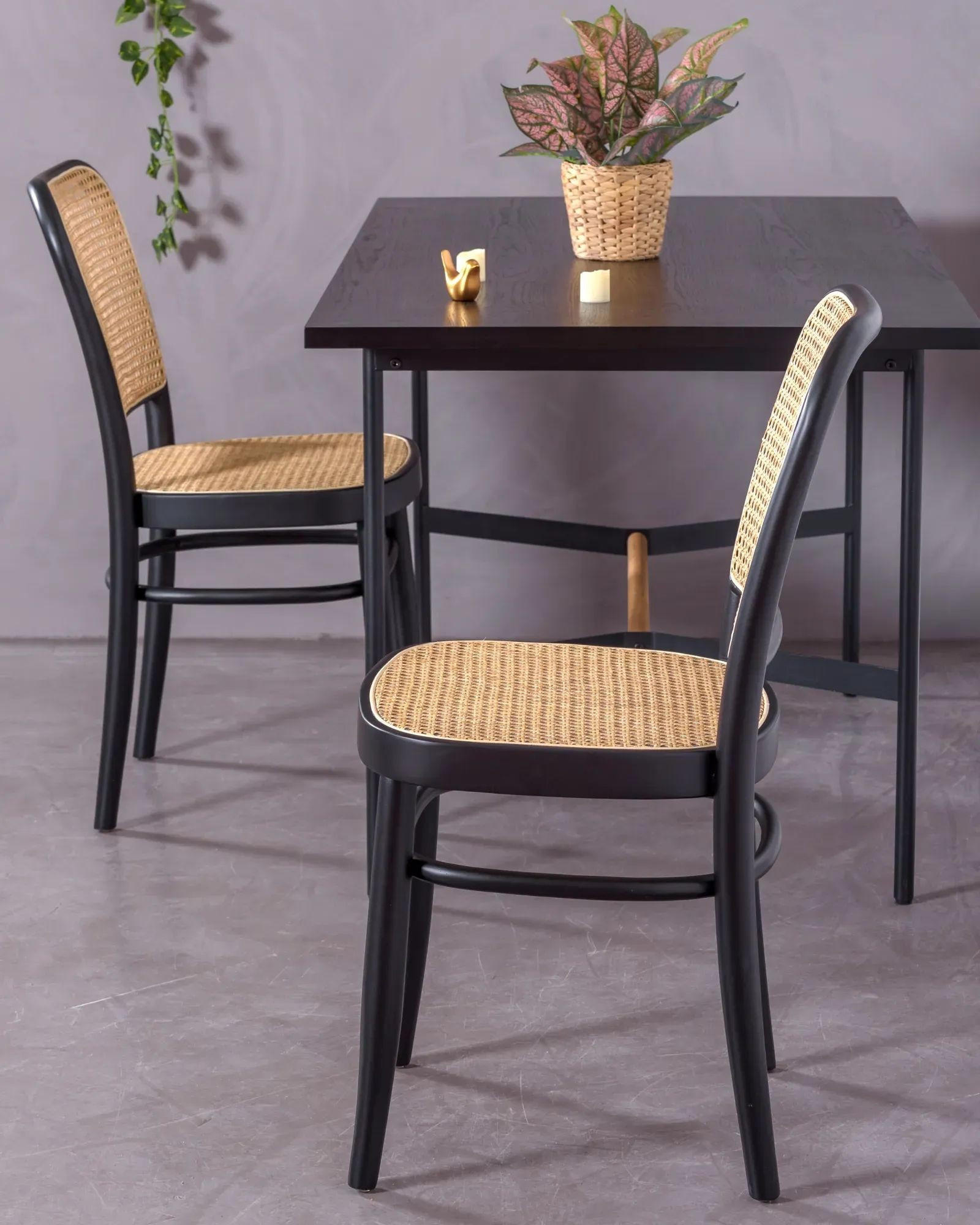 STUHL Holz Schwarz - Schwarz, Holz (45/88/51cm) - Nest Dream