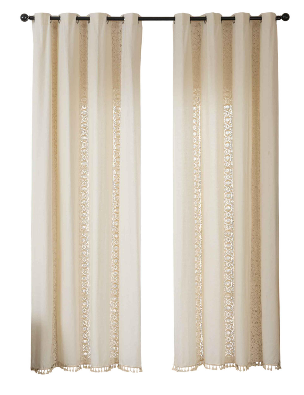 VORHANG OSAKA HxB 245x140 cm - Creme, Textil (140/245cm)