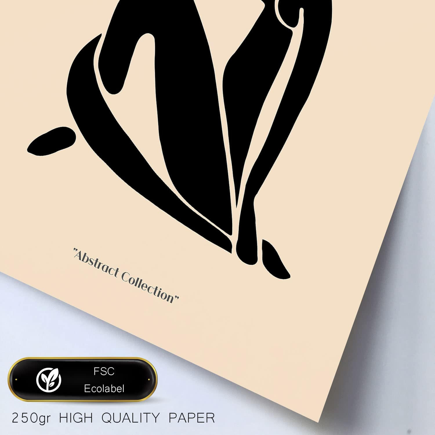 POSTER Set Mit 6 Von Picasso Und Matisse Abstrakte Gemälde Drucke Des Fauvismus Und Surrealismus Für Innenarchitektur A3 & A4 Rahmen Aus Hellem Holz - Beige, Papier (29/3cm) - Nacnic