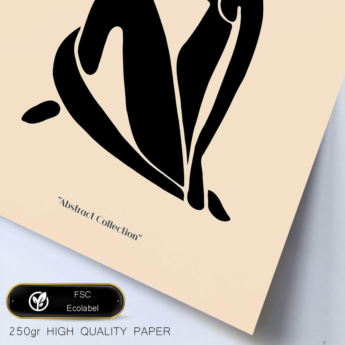 POSTER Set Mit 6 Von Picasso Und Matisse Abstrakte Gemälde Drucke Des Fauvismus Und Surrealismus Für Innenarchitektur A3 & A4 Rahmen Aus Hellem Holz - Beige, Papier (29/3cm) - Nacnic