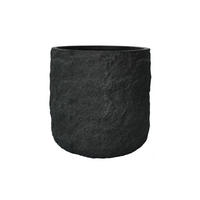 PFLANZKASTEN The Rock 45x41 cm, Steinoptik Anthrazit, Fiberstone - Anthrazit, Kunststoff (45/41/45cm) - dasmöbelwerk