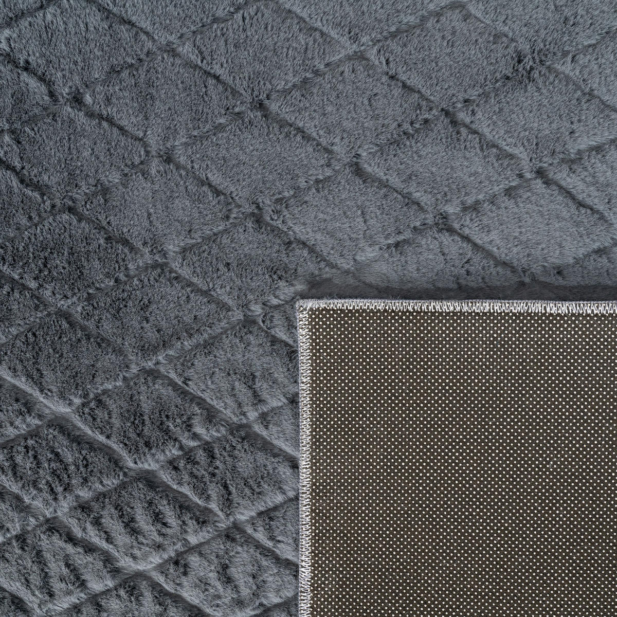 HOCHFLORTEPPICH 160/220 cm Arnheim 742 - Anthrazit, Textil (160/220cm) - Paco Home