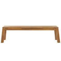 GARTENBANK Akazienholz hellbraun 160/36 cm Livorno - Hellbraun, Holz (169/46/45cm) - Beliani