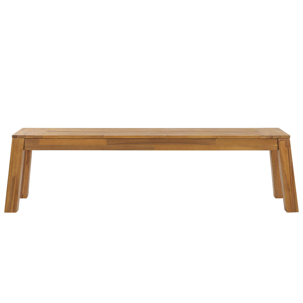 GARTENBANK Akazienholz hellbraun 160/36 cm Livorno - Hellbraun, Holz (169/46/45cm) - Beliani