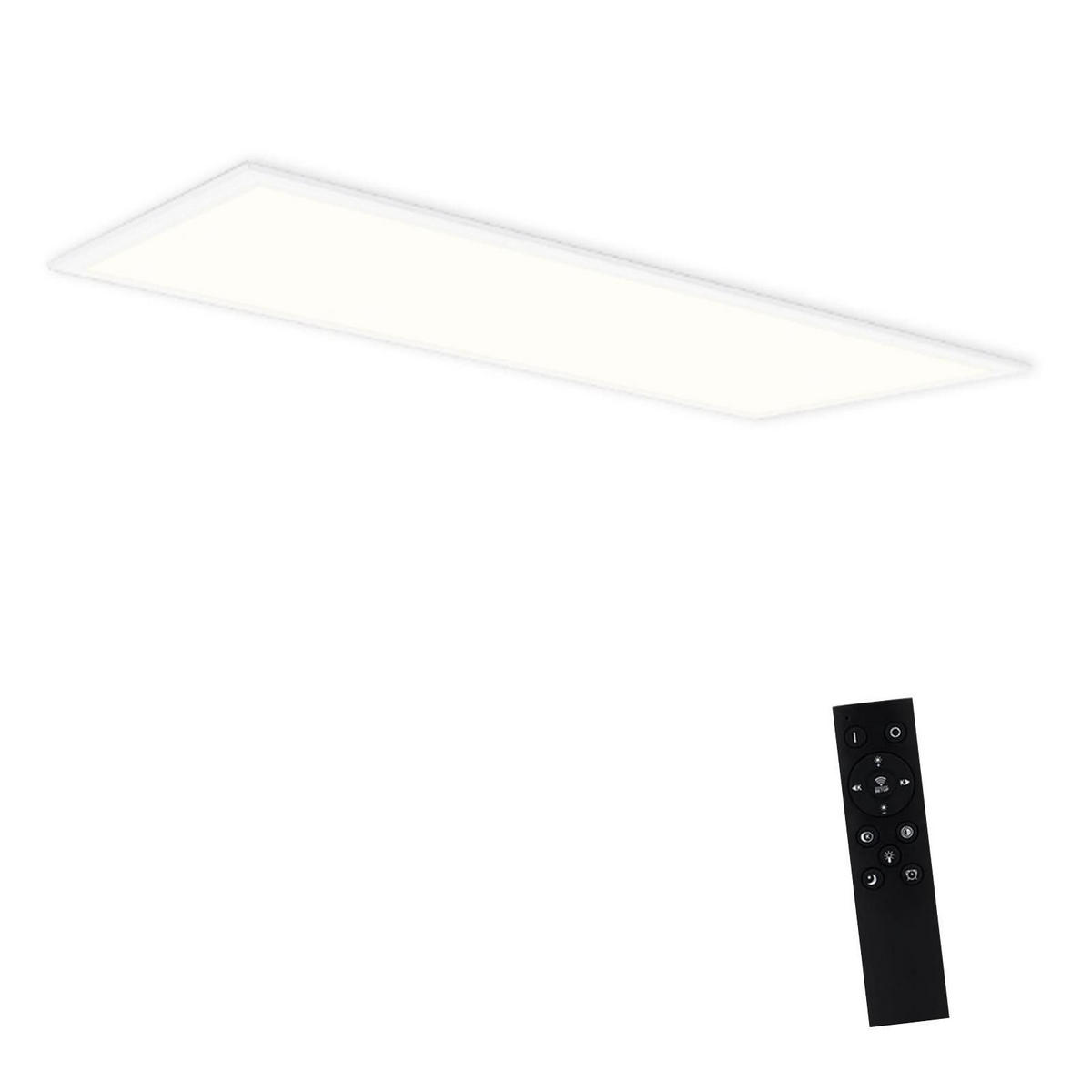 LED-DECKENLEUCHTE Thrall 100/25/1cm - Weiß, Metall (100/25/1cm) - ZMH