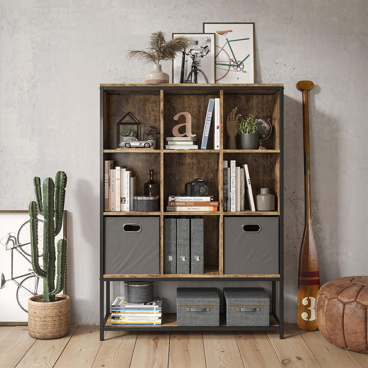 FYRK Rustikální dub - divoký dub, kompozitní dřevo (100/140/30cm) - Vicco