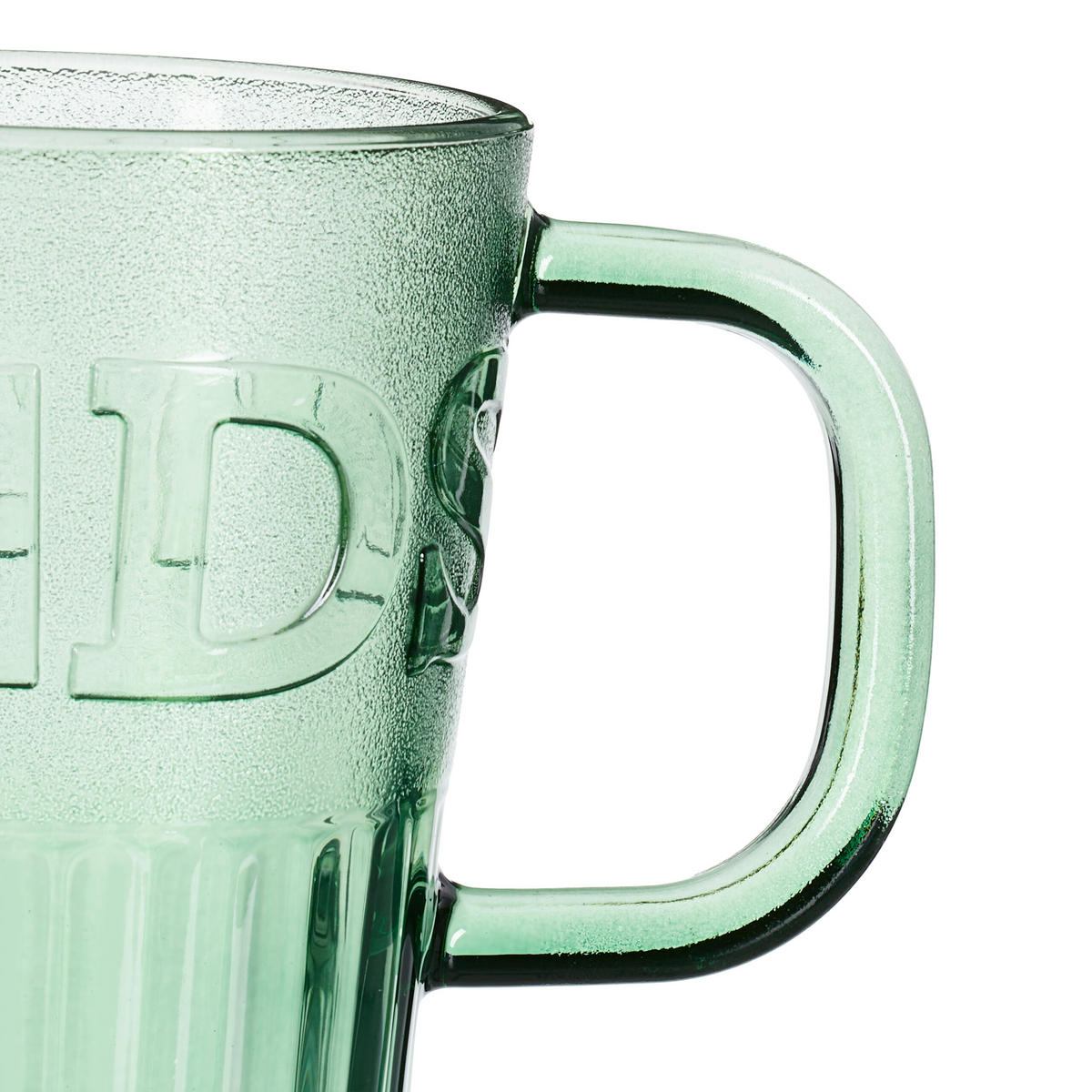 2xTRINKGLÄSER - Grün, Glas/Kunststoff (0.45L) - Relaxdays