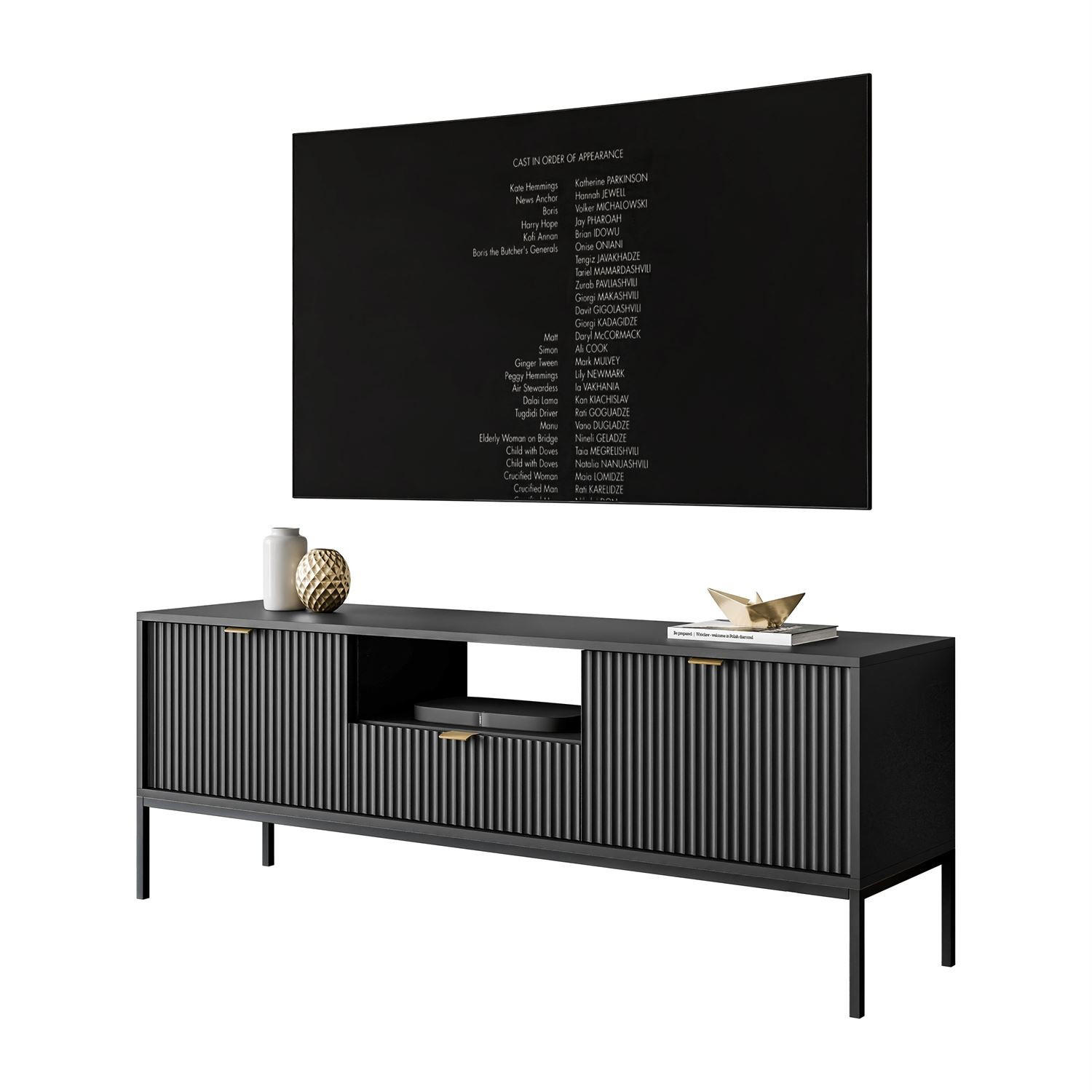 Lookway Tv-Schrank Schwarz 154x56x39 cm