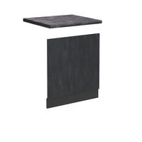 FRONTBLENDE R-Line Schwarz Beton 60 cm AP Anthrazit - Anthrazit/Schwarz, Holzwerkstoff (60/57.2/1.6cm) - Vicco