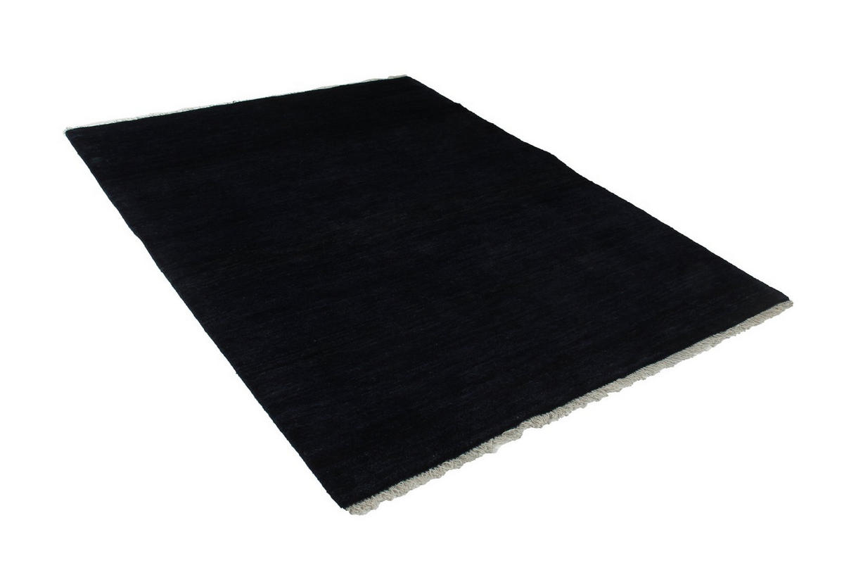 GABBEH-TEPPICH handgeknüpft Blau 203/155 cm Schurwolle - Blau, Textil (155/203cm) - Looma