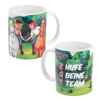 BECHER Bibi und Tina 8 Hufe, 4 Beine, 1 Team Mehrfarbig 320 ml - Multicolor, Keramik (0.32L) - United Labels