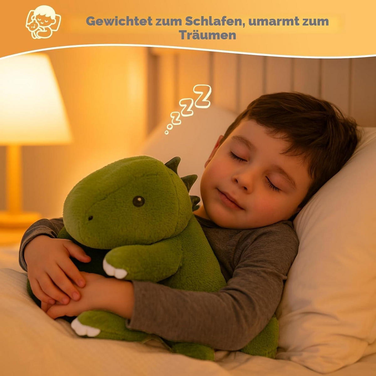 KUSCHELTIER Dinosaurier 35 cm - Grün, Textil (18/35cm)