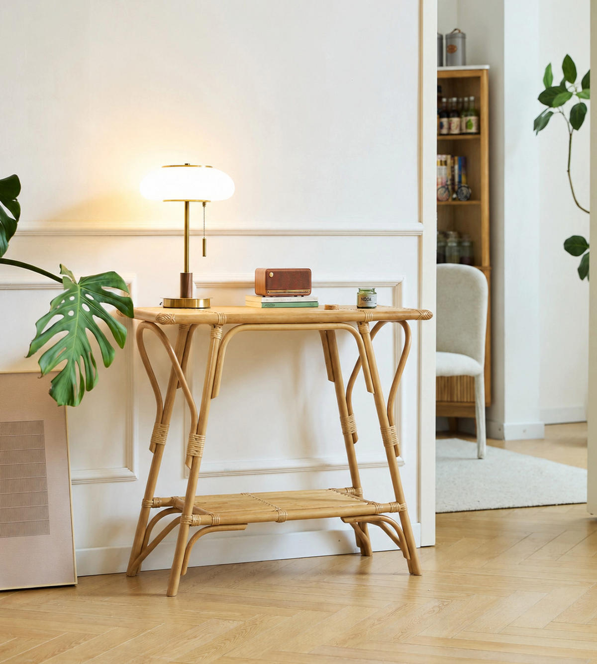 KONSOLENTISCH Rechteckig Braun 77 x 38 x 80 cm - Braun, Holz (38/77/80cm) - Nordlys