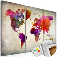 PINNWANDBILDER Bunt 120/80 cm - Beige/Multicolor, Naturmaterialen/Textil (120/80cm) - KUNSTLOFT
