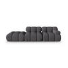 SOFA modular links Bellis aus 3D-Stoff Expresso 4 Sitzplätze - Graubraun, Textil (94/70/282cm) - Micadoni