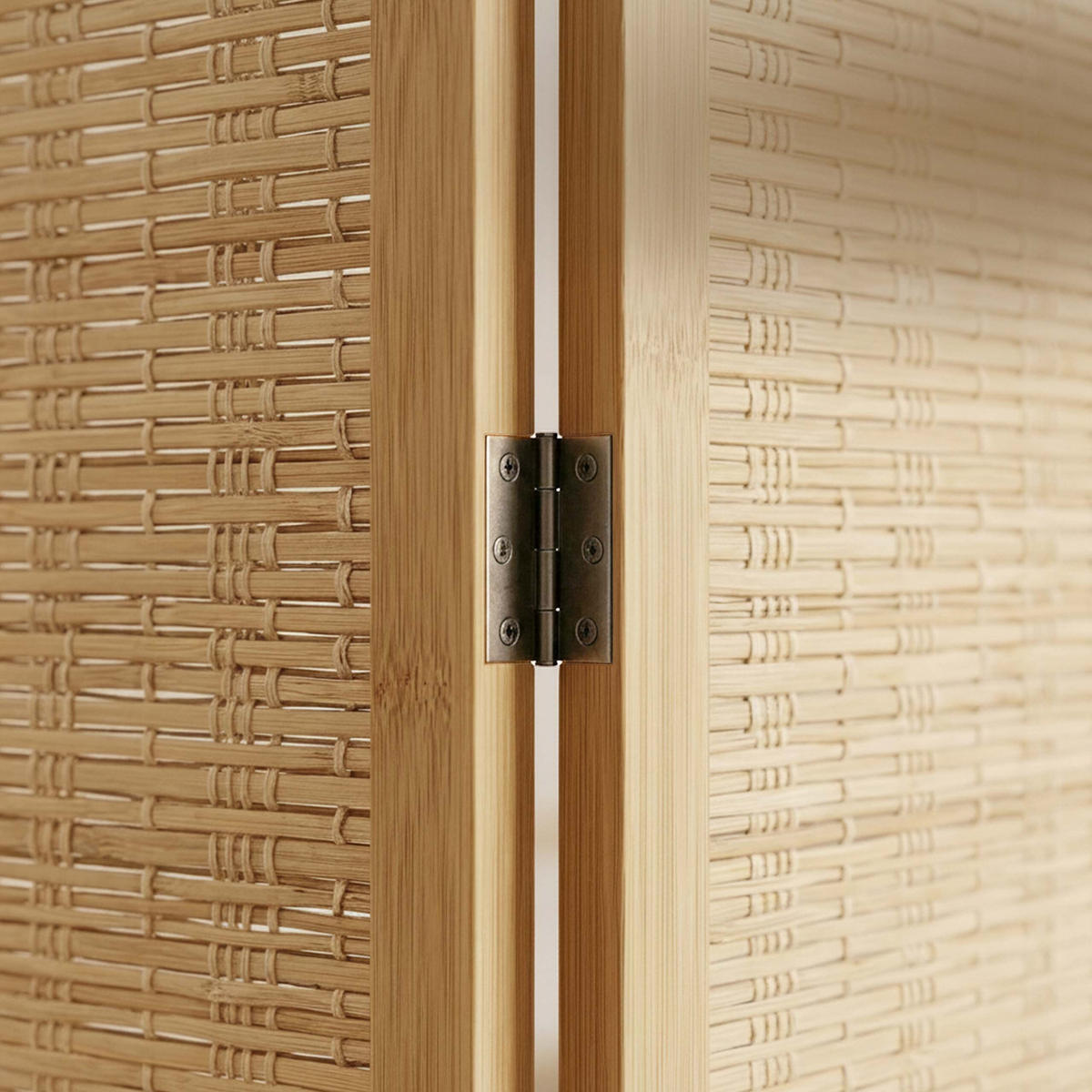 PARAV. - světle hnědá, dřevo (120/170/2cm) - Relaxdays