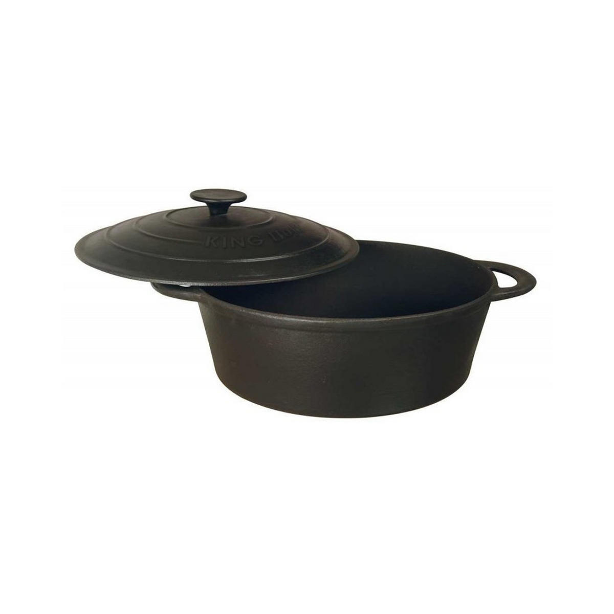 TOPF Schwarz 28/21/11 cm 32006 - Schwarz, Metall (28cm) - Kinghoff 