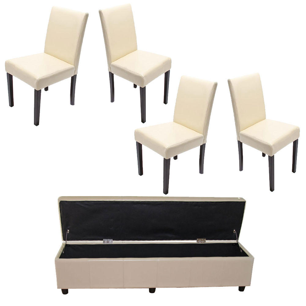 GARNITUR XXL Weiß 5-teilig-Set - Weiß, Textil (48/90/56cm) - MCW