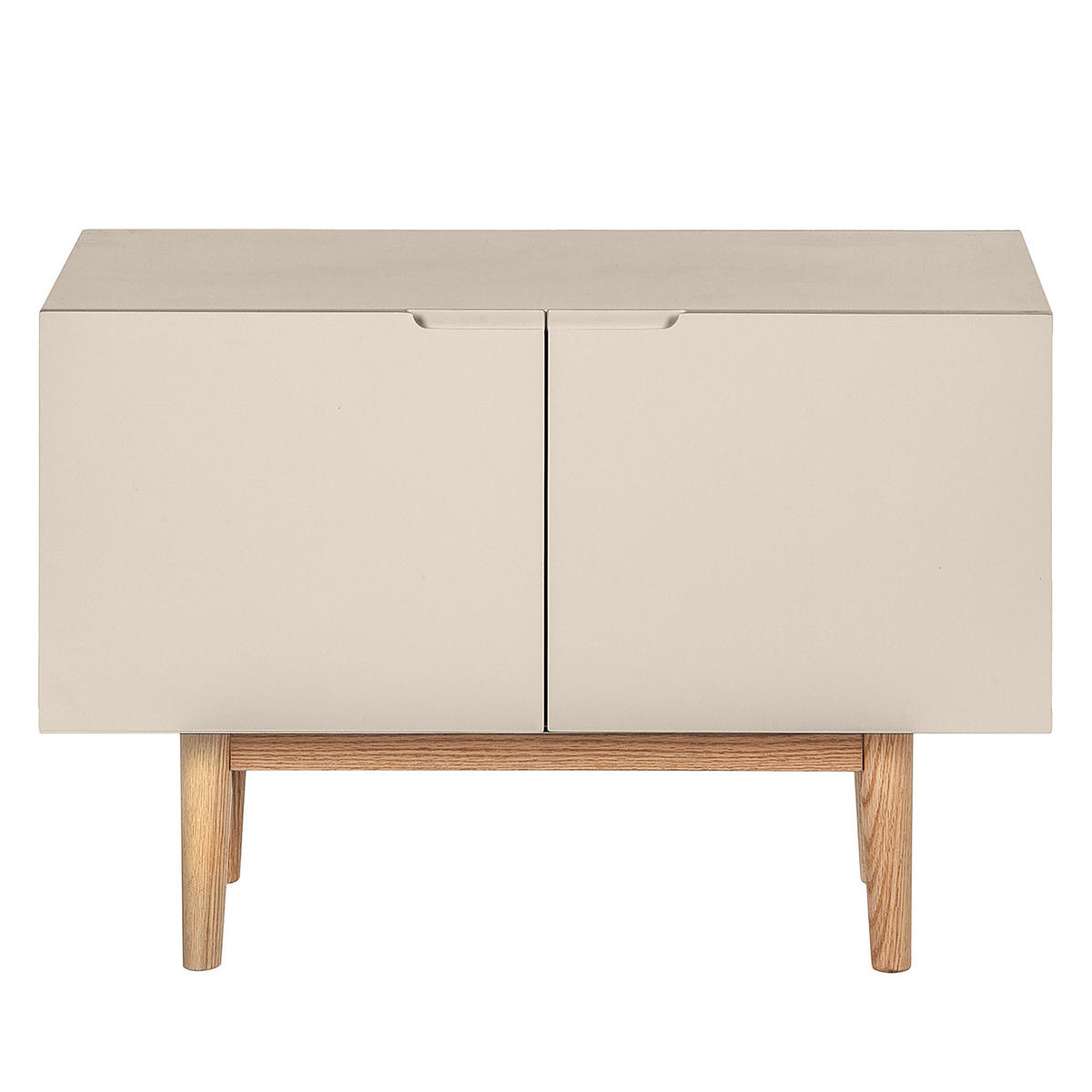 SCHUHKOMMODE - Taupe, Eichenholz/Holz (76/52/37cm) - home24