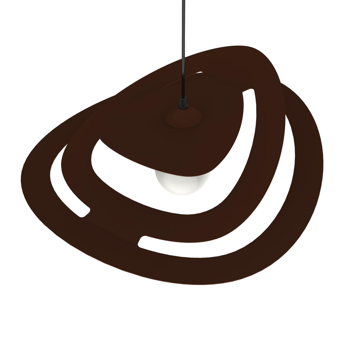 HÄNGELEUCHTE - Dunkelbraun, Metall (51/60/11cm) - Lumicom