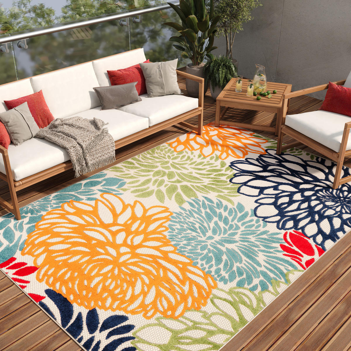 TEPPICH PATIO CREME 120/180 cm - Creme, Textil (120/180cm) - Tapiso