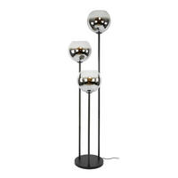 STEHLAMPE Bubble - Schwarz - 46/46/162 cm - Schwarz, Metall (46/46/162cm) - Hoyz Collection