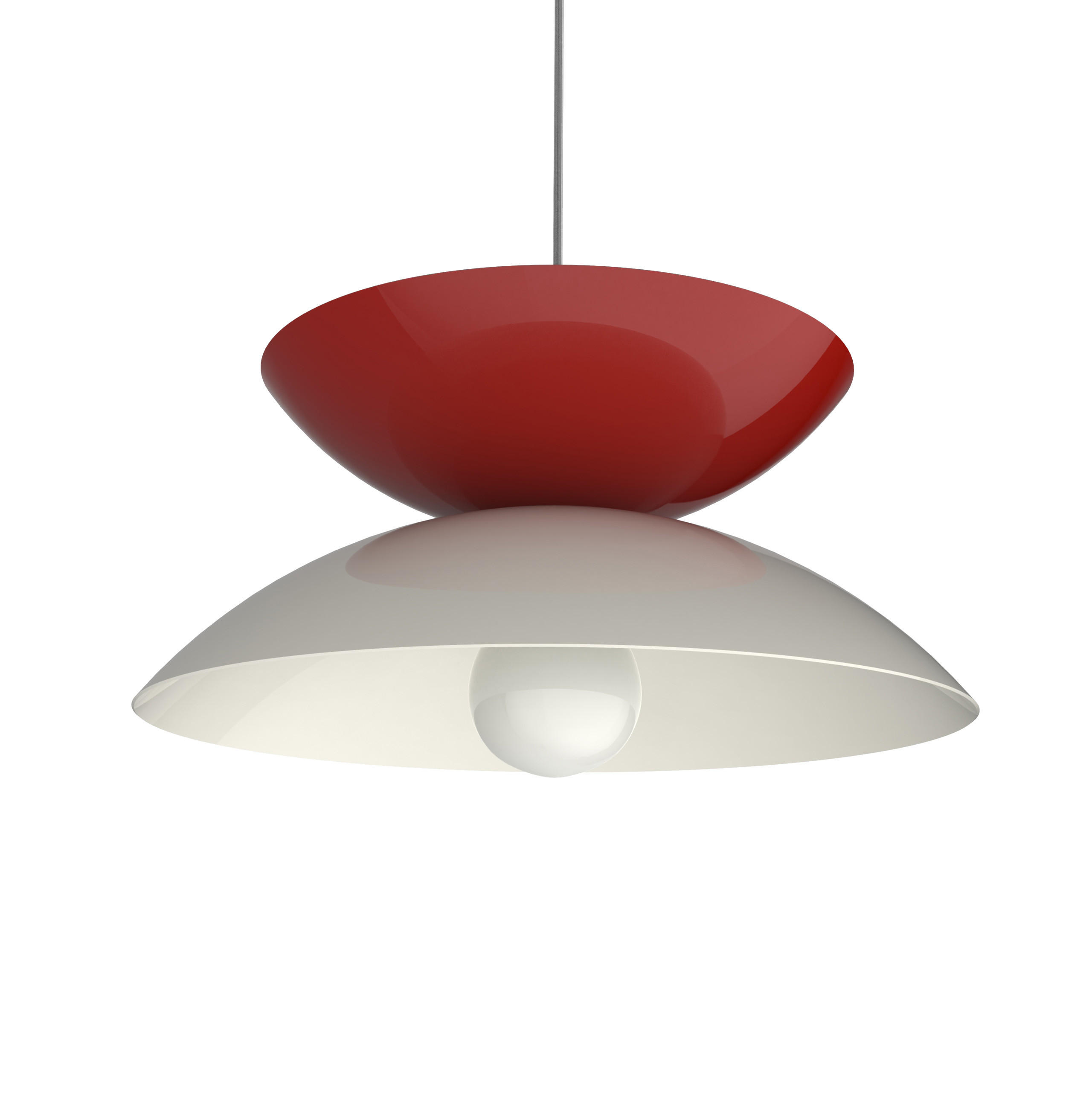 HÄNGELEUCHTE - Rot, Metall (40/40/20cm) - Lumicom