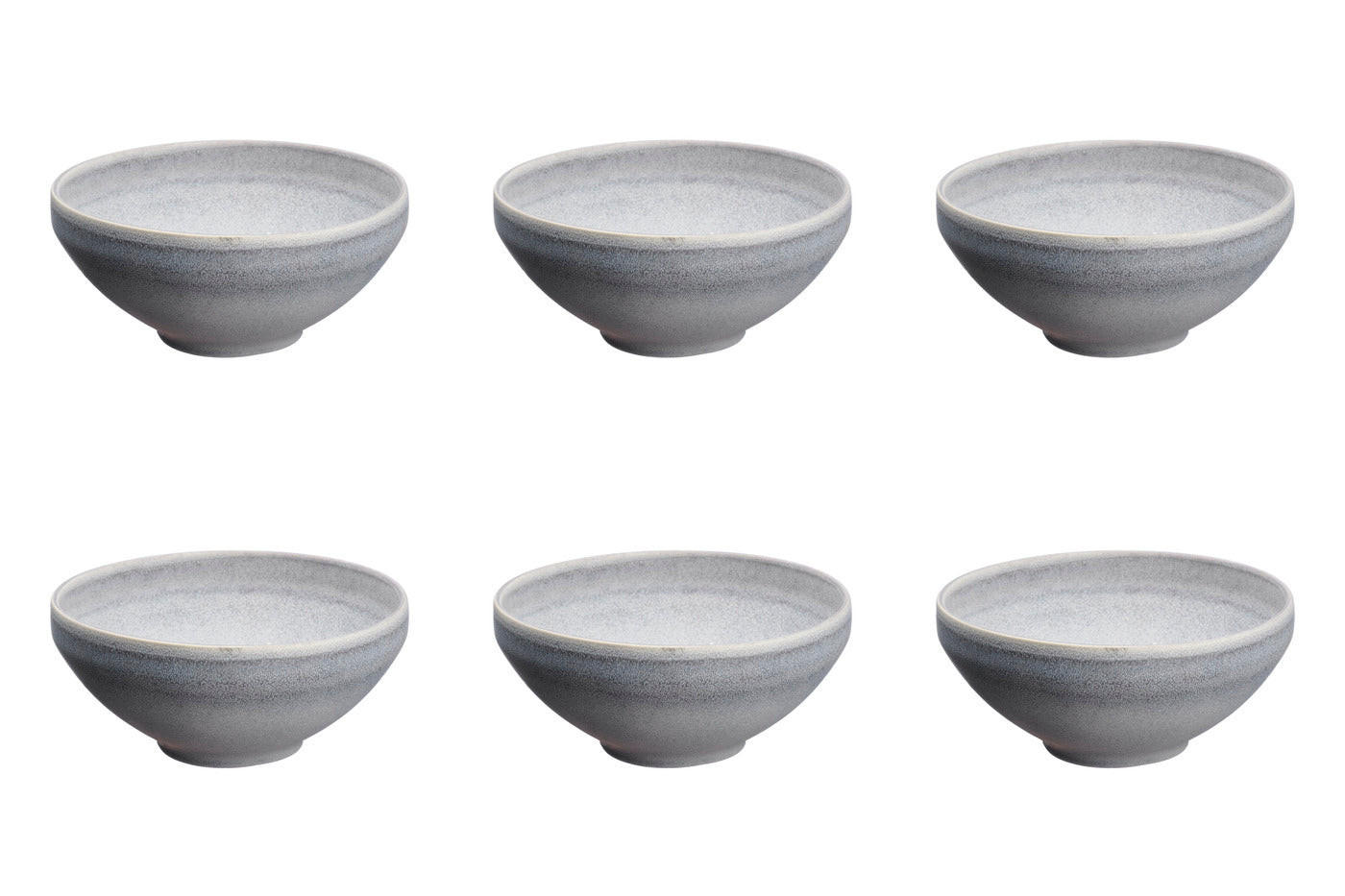 SCHALEN Stone Ø15cm - 6er-Set - Mondgrau - Grau, Keramik (15cm) - Björn