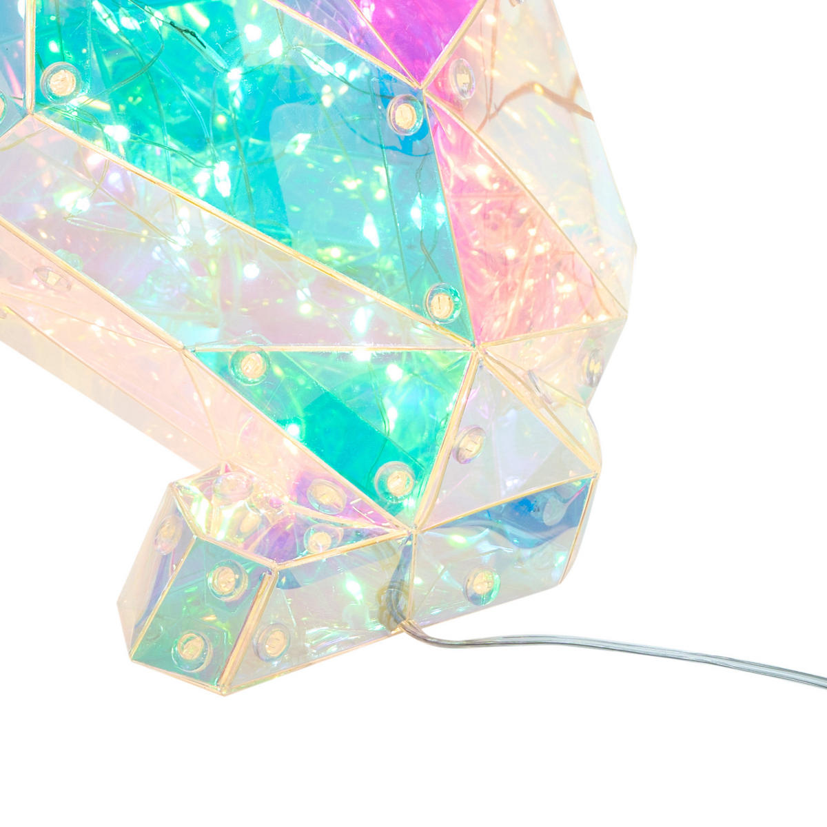 LED-DEKORATION Hund Bunt Jonku - Multicolor, Kunststoff (21/22/33cm) - Beliani