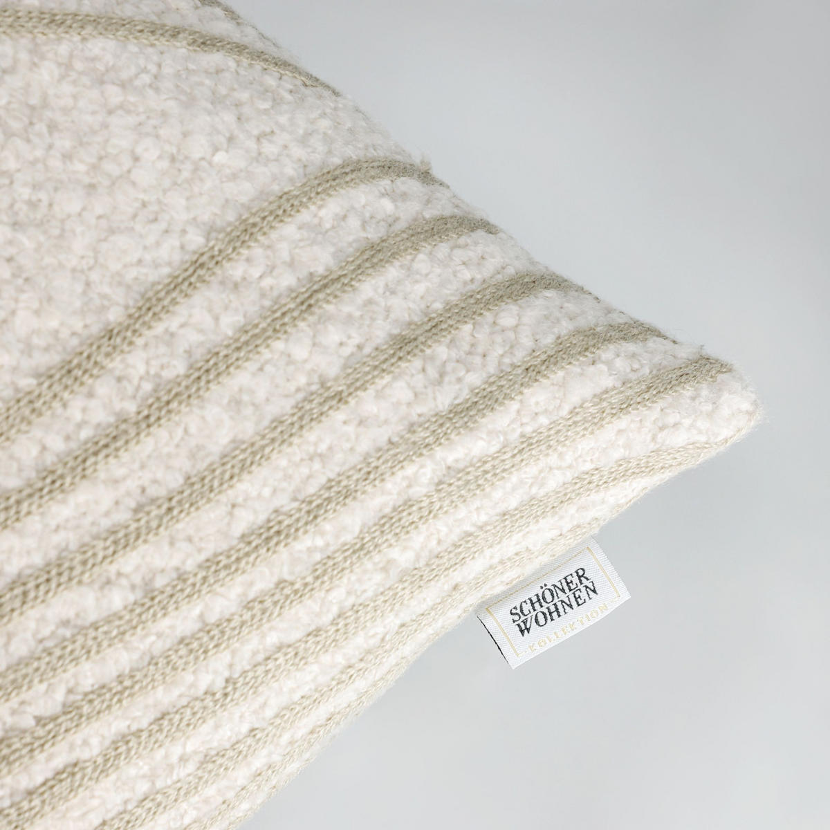 OBLIEČKA na vankúš LASSO - perleťová, textil (58/38cm) - Schöner Wohnen