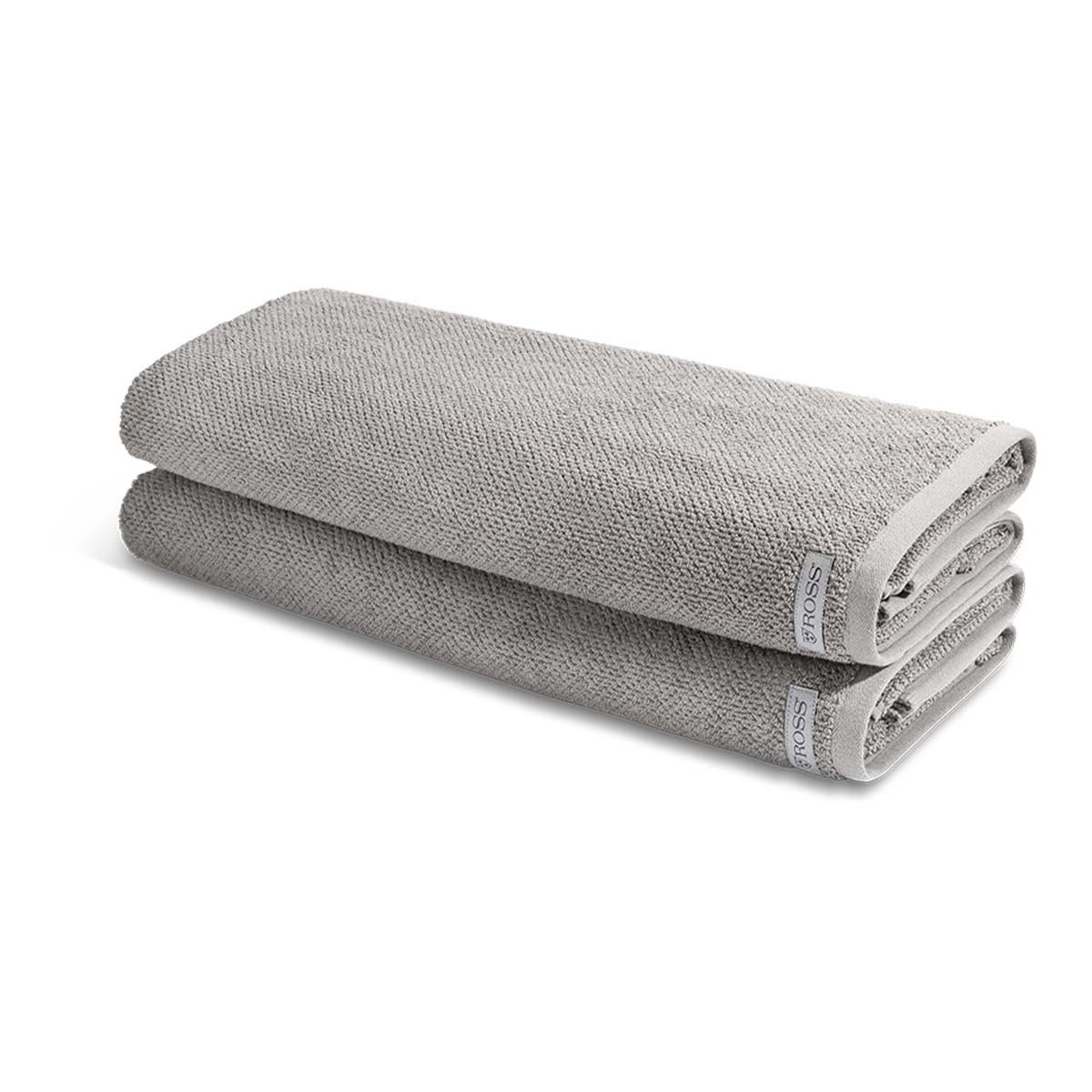 DUSCHTUCH Selection 2er-Set - Grau, Textil (50/100cm) - Ross
