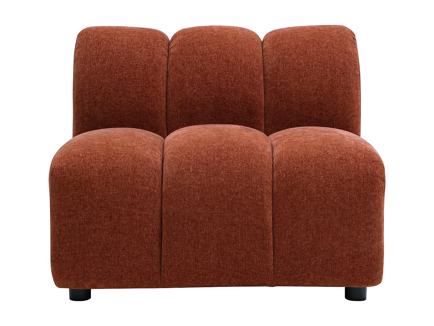 SESSEL mit gerader Rückenlehne - 1 Person - stoff - terracotta Jutini - Terracotta, Kunststoff/Textil (90/72/98cm) - Vente-Unique
