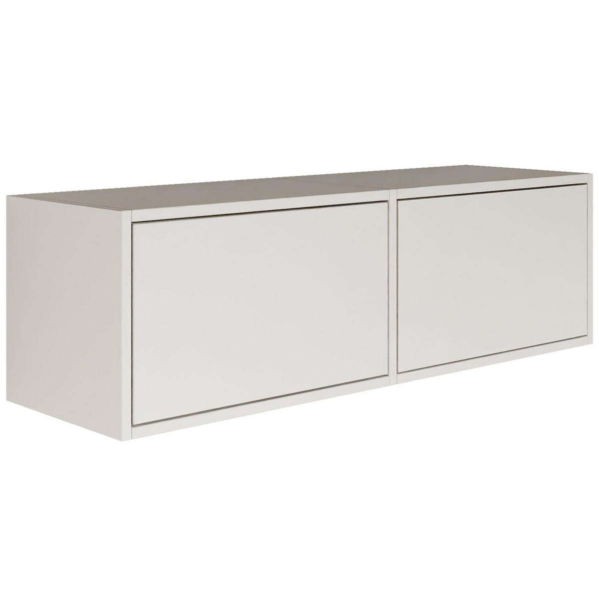 TV-LOWBOARD hängend, 2 Klappen, Weiß, 100 cm - Weiß, Holzwerkstoff (100.6/30/30cm) - Selsey