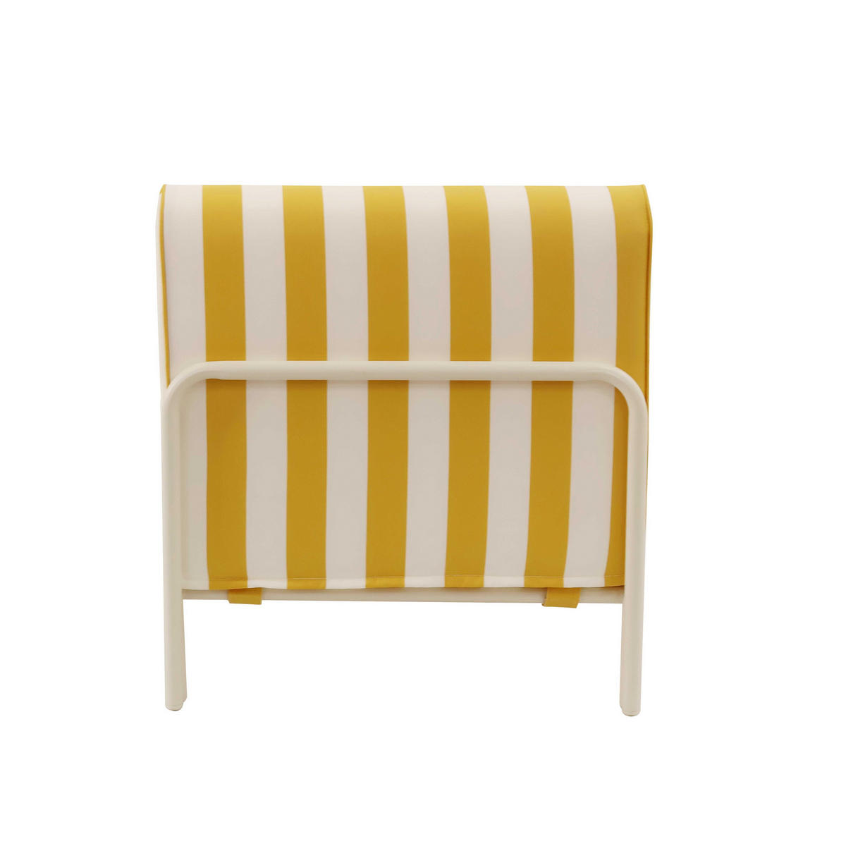 CHAISELONGUE, Gelb - Gelb, Textil (72/78/153cm) - Oviala