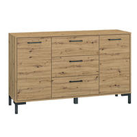 KOMMODE Nevio Artisan Eiche 138 / 41 / 83cm - Eiche Artisan/Braun, Holz/Holzwerkstoff (138/83/41cm) - Feldmann-Wohnen