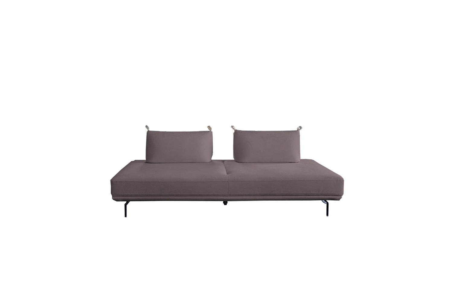 SCHLAFSOFA CANE Violett Webstoff - Violett/Lila, Textil/Metall (210/80/100cm) - KAWOLA