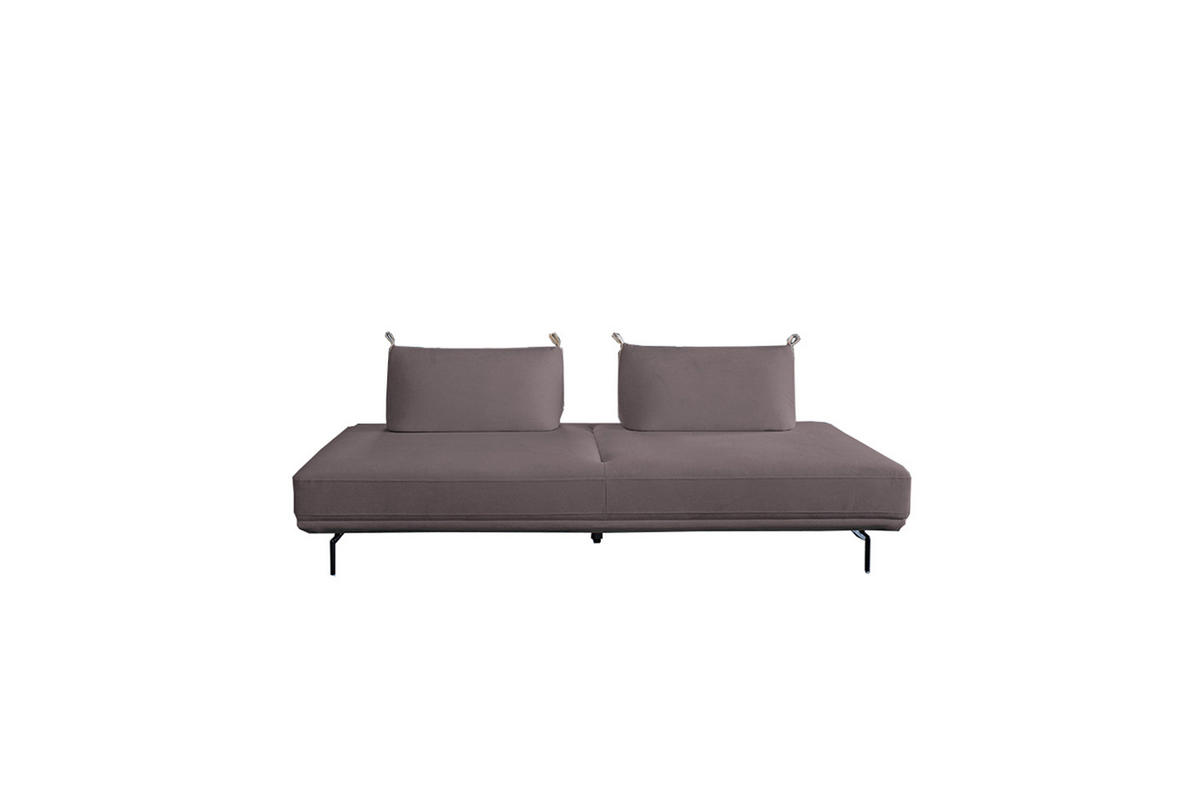 SCHLAFSOFA CANE Violett Webstoff - Violett/Lila, Textil/Metall (210/80/100cm) - KAWOLA