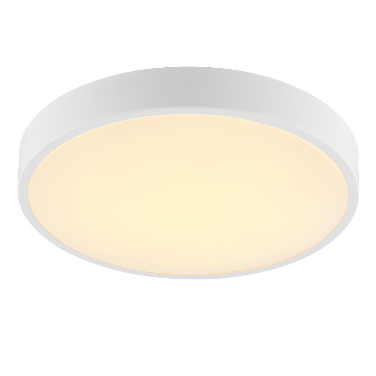 LED DECKENLEUCHTE Slimline Weiß 39/39/5,5 cm - Weiß, Metall (39/39/5.5cm) - Brilliant