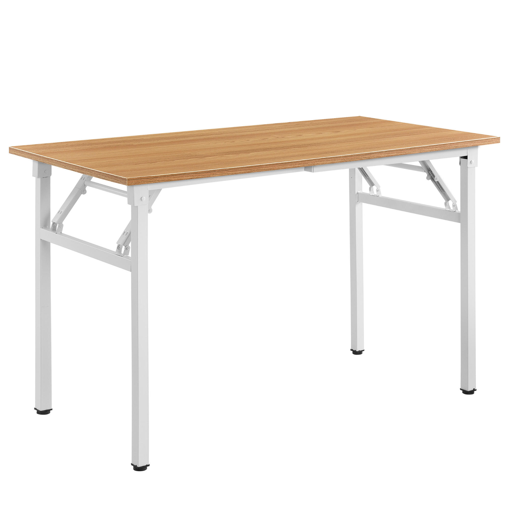 KLAPPTISCH - Buchefarben/Weiß, Holzwerkstoff/Metall (120/76.4/60cm) - [neu.haus]
